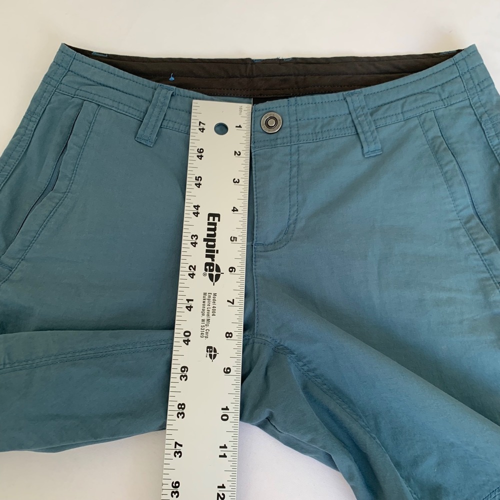 Kuhl Hiking Pants Women 4 Short Teal Blue Articulated Knee Gorpcore Outdoor - Picture 11 of 14